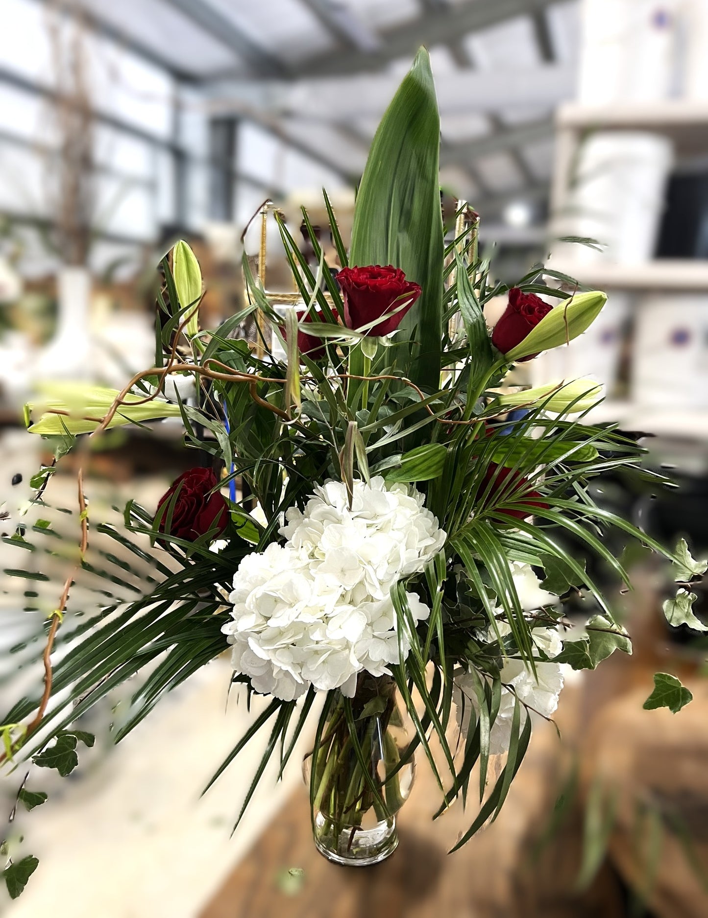Tall Leaf Arrangement