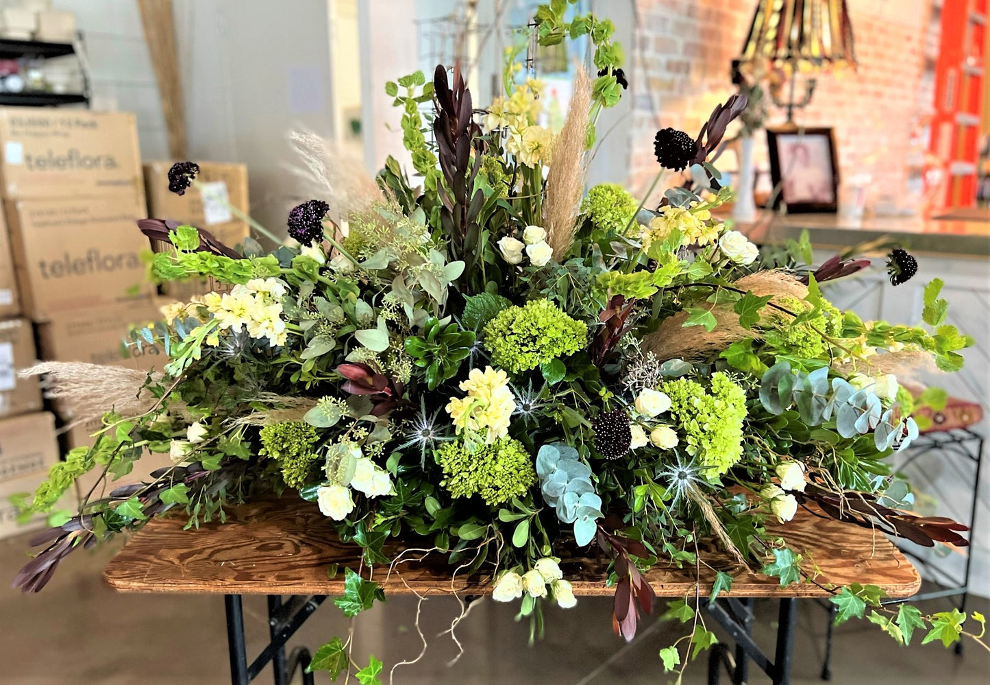 Grandpa's Farm Casket Spray