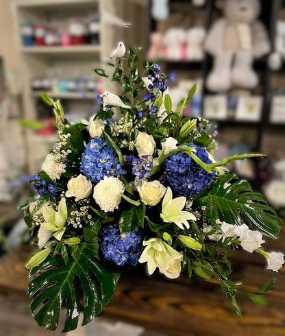 Peaceful Doves Casket Spray